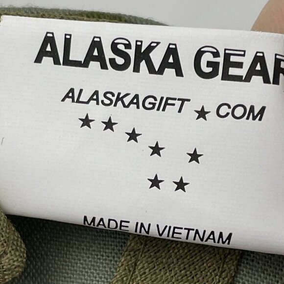 Alaska The Last Frontier Camp Hat Green Black Cotton Adjustable Baseball Cap - Picture 9 of 10